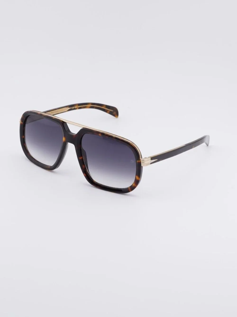 David Beckham DB 7101/S 02IK 9O Sunglasses Havana Aviator Frame, Grey Lenses